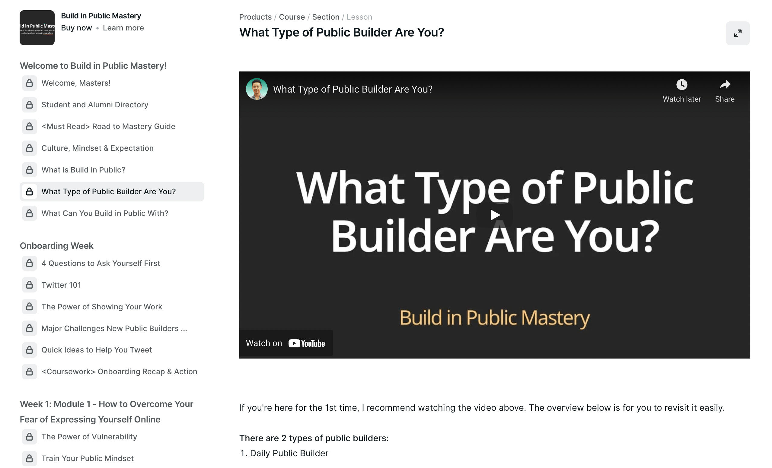 Course Learning Platform